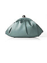 Front View Thumbnail - Icelandic Gathered Satin Clutch
