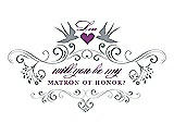 Front View Thumbnail - Mystic & Orchid Will You Be My Matron of Honor Card - Classic