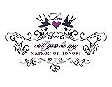 Front View Thumbnail - Violet & Orchid Will You Be My Matron of Honor Card - Classic