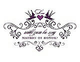 Front View Thumbnail - African Violet & Orchid Will You Be My Matron of Honor Card - Classic