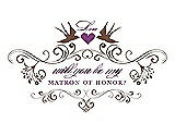 Front View Thumbnail - Almond & Orchid Will You Be My Matron of Honor Card - Classic