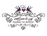 Front View Thumbnail - Aubergine & Orchid Will You Be My Matron of Honor Card - Classic