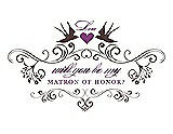 Front View Thumbnail - Drift Wood & Orchid Will You Be My Matron of Honor Card - Classic