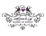 Front View Thumbnail - Italian Plum & Orchid Will You Be My Matron of Honor Card - Classic