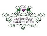 Front View Thumbnail - Ivy & Orchid Will You Be My Matron of Honor Card - Classic