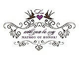 Front View Thumbnail - Latte & Orchid Will You Be My Matron of Honor Card - Classic