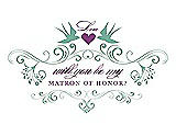 Front View Thumbnail - Meadow & Orchid Will You Be My Matron of Honor Card - Classic