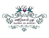 Front View Thumbnail - Niagara & Orchid Will You Be My Matron of Honor Card - Classic