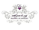 Front View Thumbnail - Oyster & Orchid Will You Be My Matron of Honor Card - Classic