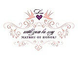 Front View Thumbnail - Primrose & Orchid Will You Be My Matron of Honor Card - Classic