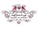 Front View Thumbnail - Posie & Orchid Will You Be My Matron of Honor Card - Classic