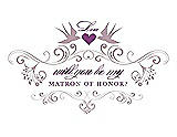 Front View Thumbnail - Quartz & Orchid Will You Be My Matron of Honor Card - Classic