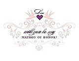 Front View Thumbnail - Rose Water & Orchid Will You Be My Matron of Honor Card - Classic