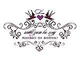 Front View Thumbnail - Ruby & Orchid Will You Be My Matron of Honor Card - Classic