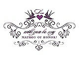 Front View Thumbnail - Smashing & Orchid Will You Be My Matron of Honor Card - Classic