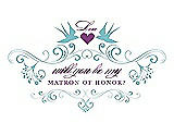 Front View Thumbnail - Spa & Orchid Will You Be My Matron of Honor Card - Classic