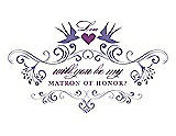 Front View Thumbnail - Tahiti & Orchid Will You Be My Matron of Honor Card - Classic