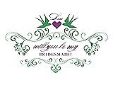Front View Thumbnail - Juniper & Orchid Will You Be My Bridesmaid Card - Classic