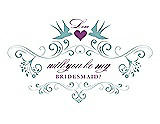 Front View Thumbnail - Seaside & Orchid Will You Be My Bridesmaid Card - Classic
