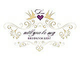 Front View Thumbnail - Buttercup & Orchid Will You Be My Bridesmaid Card - Classic