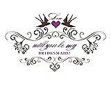 Front View Thumbnail - Drift Wood & Orchid Will You Be My Bridesmaid Card - Classic