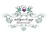 Front View Thumbnail - Meadow & Orchid Will You Be My Bridesmaid Card - Classic