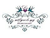 Front View Thumbnail - Niagara & Orchid Will You Be My Bridesmaid Card - Classic