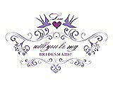 Front View Thumbnail - Pansy & Orchid Will You Be My Bridesmaid Card - Classic