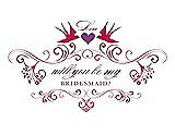 Front View Thumbnail - Posie & Orchid Will You Be My Bridesmaid Card - Classic
