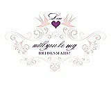 Front View Thumbnail - Rose Water & Orchid Will You Be My Bridesmaid Card - Classic