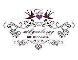 Front View Thumbnail - Ruby & Orchid Will You Be My Bridesmaid Card - Classic