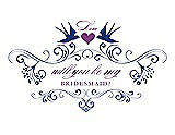 Front View Thumbnail - Sapphire & Orchid Will You Be My Bridesmaid Card - Classic