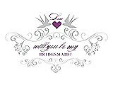 Front View Thumbnail - Sterling & Orchid Will You Be My Bridesmaid Card - Classic