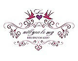 Front View Thumbnail - Strawberry & Orchid Will You Be My Bridesmaid Card - Classic