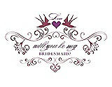 Front View Thumbnail - Tea Rose & Orchid Will You Be My Bridesmaid Card - Classic