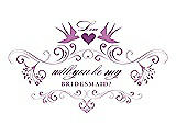 Front View Thumbnail - Tulip & Orchid Will You Be My Bridesmaid Card - Classic