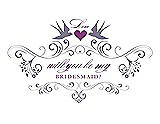 Front View Thumbnail - Wisteria & Orchid Will You Be My Bridesmaid Card - Classic