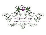 Front View Thumbnail - Clover & Orchid Will You Be My Maid of Honor Card - Classic