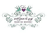 Front View Thumbnail - Meadow & Orchid Will You Be My Maid of Honor Card - Classic