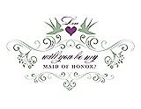 Front View Thumbnail - Mermaid & Orchid Will You Be My Maid of Honor Card - Classic