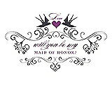 Front View Thumbnail - Stormy & Orchid Will You Be My Maid of Honor Card - Classic