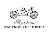 Front View Thumbnail - Lavender & Cornflower Will You Be My Matron of Honor Card - Bike