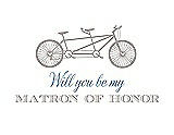 Front View Thumbnail - Pebble Beach & Cornflower Will You Be My Matron of Honor Card - Bike