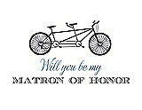 Front View Thumbnail - Stormy & Cornflower Will You Be My Matron of Honor Card - Bike