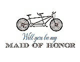 Front View Thumbnail - Brownie & Cornflower Will You Be My Maid of Honor - Bike