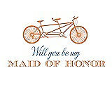 Front View Thumbnail - Clementine & Cornflower Will You Be My Maid of Honor - Bike