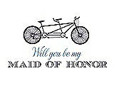 Front View Thumbnail - Concord & Cornflower Will You Be My Maid of Honor - Bike