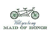Front View Thumbnail - Ivy & Cornflower Will You Be My Maid of Honor - Bike