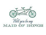 Front View Thumbnail - Meadow & Cornflower Will You Be My Maid of Honor - Bike