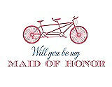 Front View Thumbnail - Nectar & Cornflower Will You Be My Maid of Honor - Bike